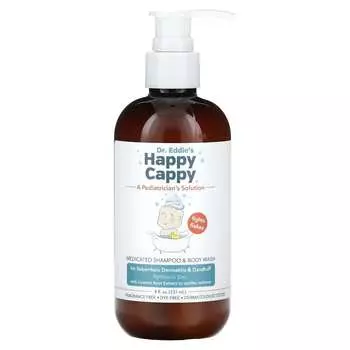 Happy Cappy, лечебный шампунь и гель для душа, без отдушек, 8 жидких унций (237 мл)