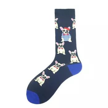 Happy Design Funny Socks Men Unisex Sheep Beer Dinosaur Pattern Sokken Divertidos Jacquard Calcetines Unisex Hip Hop Skateboard
