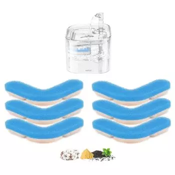 HAPUP Cat Water Drinker Cat Автоматическая поилка для кошек Фильтр для смягчения воды для кошек Поилка для кошек Автоматическая поилка для домашних животных Поилка для кошек Вода для кошек синий