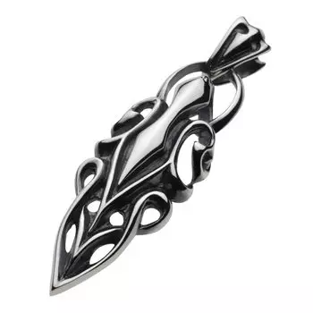 Hard Arabesque Openwork Pendant fp0334 [Figmart] [Silver Accessory]