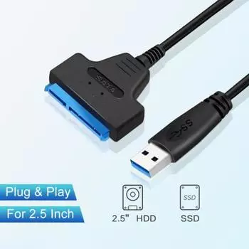 Кабель для жесткого диска, стабильные данные Usb3.0 для дюймов Sata 2,5/3,5, кабель для передачи жесткого диска, компьютерные аксессуары A