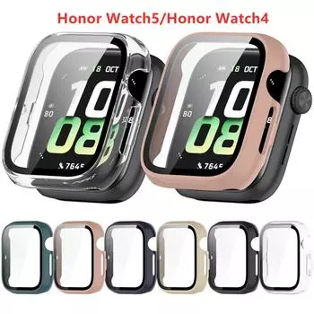 Hard Edge Shell For Honor Watch5 4 Защитный чехол Закаленная пленка Защитный чехол для Honor Watch 4 TMA-L19 Аксессуары Honor Watch5 чистый