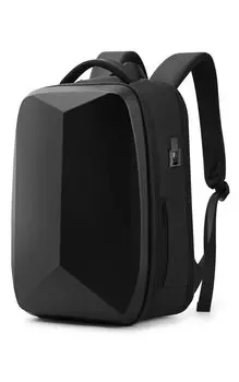 Hard Shell Business Inch Computer Идеально подходит для бизнеса и зарядки через USB TSA Таможенная комбинация Подарочный [FENRUIEN] Рюкзак, Рюкзак, Рюкзак, чёрный