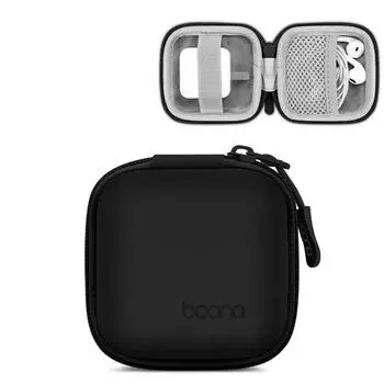 Hard Shell Digital Gadgets Storage Bag Elastic Straps Earphone Storage Box Data Cable Bag