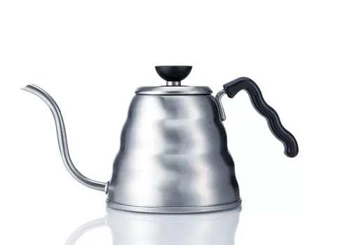 HARIO V60 чайник капельного типа/Vono практичная емкость 800 мл открытый огонь/совместимый с IH Hairline Silver Сделано в Японии Подарок Подарок VKBR-120-HSV серебряный