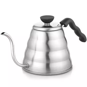 Чайник капельный HARIO V60 Hairline Silver Практичный 800 мл Совместимый Сделано в Японии Газ/IH VKB-120HSV