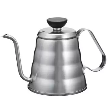 HARIO V60 металлический капельный чайник Vono Silver практичная емкость 500 мл нержавеющая сталь Hairline Silver O-VKB-70-HSV