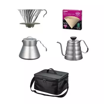 HARIO V60 Outdoor Coffee Basic Set Черный кофейный набор Купить Подарок Подарок O-VOCB