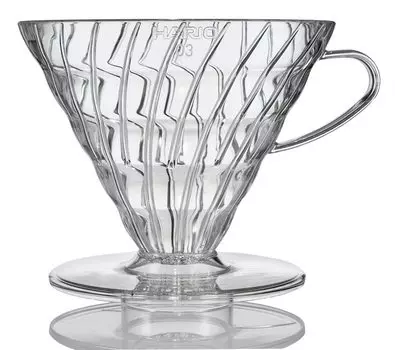Hario V60 Прозрачная капельница 03 для 1-6 чашек кофе, ручная капельница, сделано в Японии VDR-03-T