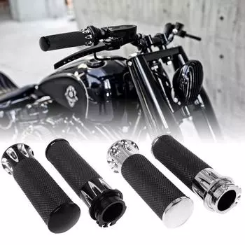 Harley Big Glide Soft Tail King Motorcycle CNC резиновая крышка ручки газа hollow handle