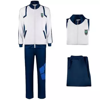 HarnyLoom Halloween Cosplay Blue Rock Costumes featuring Nagi Mikage Horaku Sengiri and Kunigami Includes a tracksuit and athletic Perfect for or as a синий