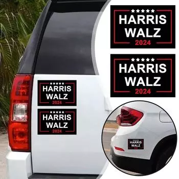 Harris Walz 2024 Stickers,2 pc Support Kamala Harris Stickers Car Campaign Presidential 2024 Tim Walz Vinyl Decal Bumper O2Y1 чёрный