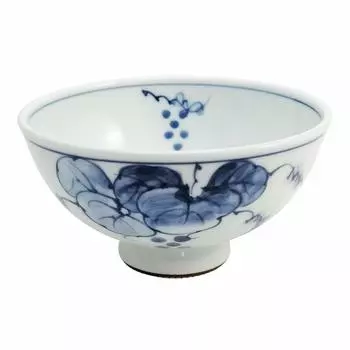 Hasami Ware Heisei Grape Lightweight Rice Bowl Large Microwave and Dishwasher Safe Made in Japan 19920