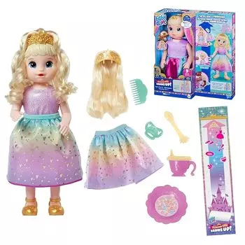 Hasbro baby alive Be big принцесса Элли кукла 18 дюймов (45см) Кукла, которая вырастает из младенца в принцессу и говорит на английском/испанском языках.. Целевой возраст 3