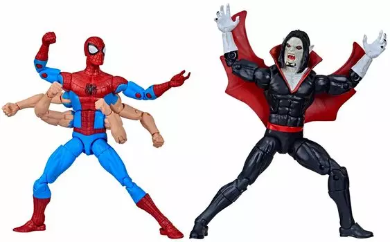 Hasbro Marvel Legends 6 дюймов Фигурка 2 шт. Шестирукий Морбиус 2023 Легенды Морбиус ML ШЕСТИРУКИЙ МОРБИУС Человек-паук Человек-паук и ЧЕЛОВЕК-ПАУК [Товар]