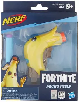 Hasbro Nerf Fortnite Peely Micro Shot Official Elite Darts Included Fortnite Original Product E7487
