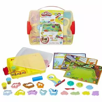 Hasbro Shape Learning Discovery Box с 6 19 и 3 ковриками E1955 Оригинальный продукт Play-Doh и глины, инструменты,