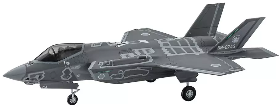 Hasegawa Air Force Lightning II 6th Air Wing 2025 Plastic Model 02388 1/72 Self-Defense F-35 (Type A) серый