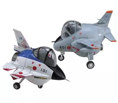 Hasegawa Egg Plane Air Force Flight Development Experiment Group 60th Anniversary Пластиковая модель 60513 Самооборона F-2 и T-4 Немасштабная