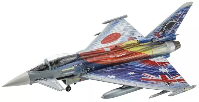 Hasegawa Luftwaffe Eurofighter Typhoon Single Seat Rapid Pacific 2022 Пластиковая модель 02430 1/72