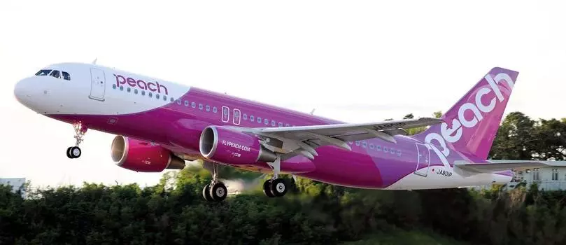 Hasegawa Peach Aviation Airbus A320 Plastic Model 10689 1/144