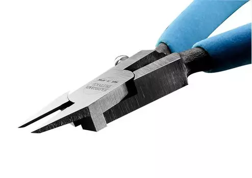 Hasegawa Try Tools for Plastic Precision Flat Blade Plastic Conered Tools for Plastic Models TT116 Models, Nippers, Type, небесно-голубой
