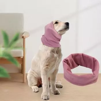 Hat for Dogs Cats Dog Quiet Ear Covers for Noise Protection Calming Earmuffs for Pet Accessories Winter Pet Ear Cover Cloth Hats S фиолетовый