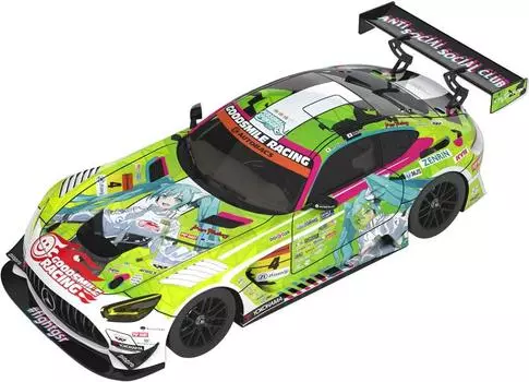Hatsune Miku GT Project 1/43 Good Smile Hatsune Miku AMG, версия открытия первого раунда 2022 года. Масштаб 1/43 смоляная [PU] окрашенная готовая миниатюрная машинка GR84686