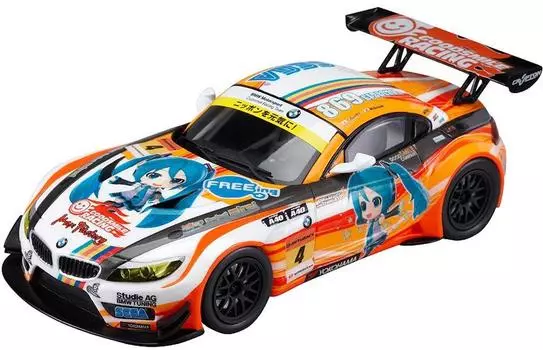 Hatsune Miku и Future Stars Project Mirai GSR ProjectMirai BMW 2012 открывающаяся масштабная ABS окрашенная готовая миниатюрная версия. (1/32 машина)