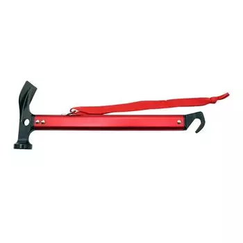 Hawk Zing Outdoor Многофункциональный молоток для кемпинга из алюминиевого сплава, палаточный молоток, спасательный молоток для переноски на открытом воздухе (С сумкой) (красный) красный