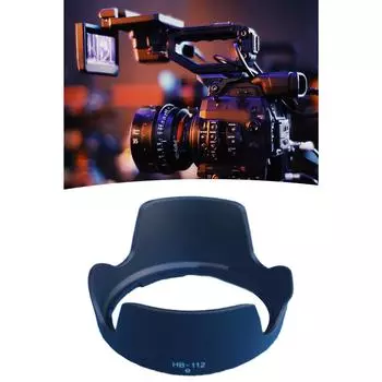 HB-112 для объектива Nikon NIKKOR Z DX 12-28mm f/3.5-5.6 PZ VR, черная пластиковая байонетная бленда, аксессуары для камер