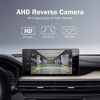 HD 180 градусов объектив Fisheye 1080P ночное видение CVBS AHD автомобильная камера заднего вида для автомобильного DVD-монитора Android золотой