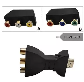 HD HDMI в AV адаптер кабель 3RCA Lotus Head красный белый желтый/красный зеленый синий конвертер HDMI в аудио видео