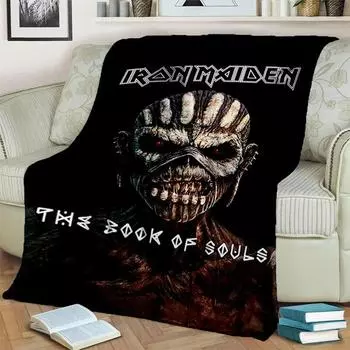 HD I-Iron Maiden Heavy Metal Band 3D одеяло, мягкое одеяло для дома, спальни, кровати, дивана, пикника, путешествия, офиса, одеяло, детское одеяло 130x150cm
