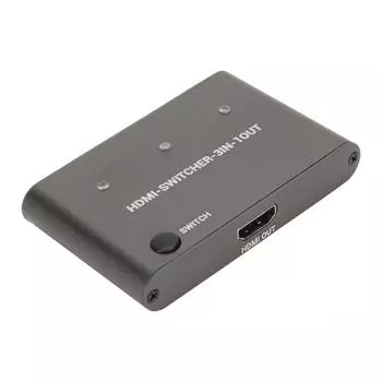 HD Multimedia Interface Switch 3 in 1 Out 4K HD Plug and Play Video Switcher Converter for PC Cell