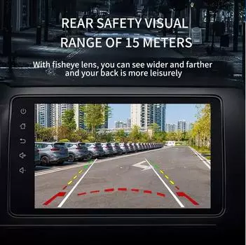 HD Night Vision Dynamic Trajectory AHD/CCD Камера заднего вида Fisheye 170 широкоугольная автомобильная камера водонепроницаемая и солнцезащитная 12V