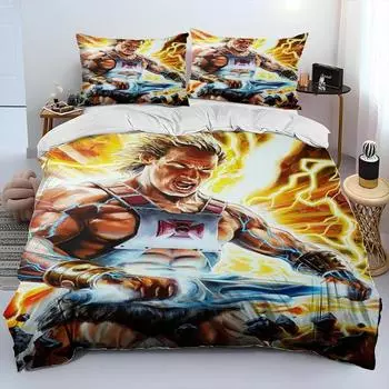 He Man and the Masters of the Universe Комплект постельного белья, пододеяльник, наволочка, комплект постельного белья размера Queen EU single(135x200cm)