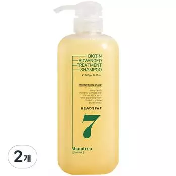Head Spa 7 Biotin Advanced Функциональный лечебный шампунь для волос, 740 г, 2 шт.
