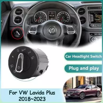 Headlight Automatic Switch for Volkswagen VW Lavida Plus 2018~2024 Head Lamp Lighting Sensor Refit Car Auto Interior Accessories