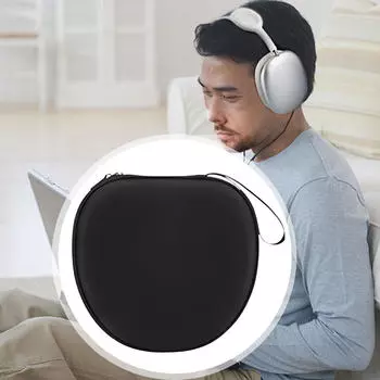 Headphones Case Smart Lightweight Sturdy Supports Mode Portable чёрный