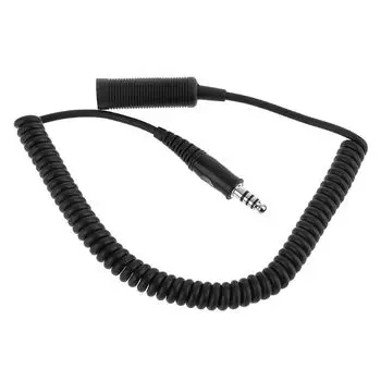Headset Adapter Cable Stable -92A/ to -174/ Helicopter Headphone Extension Line Cable Cord