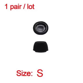 Headset Replacement sleeve Cap Earbuds Cover Earplugs Memory Foam Ear Tips S(1 pair)