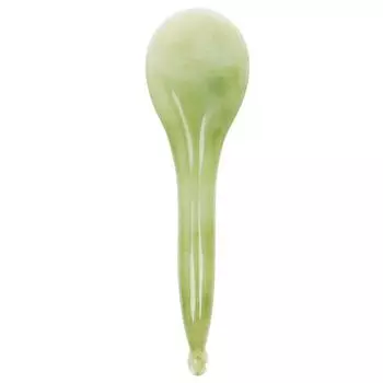Health Care SPA Relax Eye Facial Gua Sha Natural Jade Spoon Shape Gua Sha Scraper Massage Tools Gua Sha Stick Massage Wand