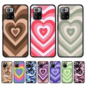 Heart Circle Phone Case For Redmi Note 10 9 8 6 Pro 8T 5A 4X X 5 Plus 7 7A 9A K20 Cover Redmi Note11 5g