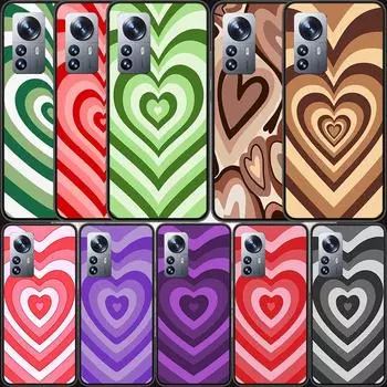 Heart Circle Phone Case For Xiaomi Mi 12 11T 10T 9T Pro 12X 11i 11 Ultra 10 Lite 5G 9 8 6X 5X Capa Coque Xiaomi Mi 5X