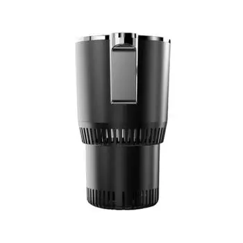Heat & Cool Cup Holder Onebutton Fast Cools And Heating Intelligent Temperature Display Car Heating Cup Portable Water Boiling Cup One Size чёрный