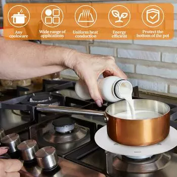 Heat Diffuser Plate with Removable Handle 3 Tier Heat Conduction Plate Heat Evenly Heat Diffusion Plate Practical Induction