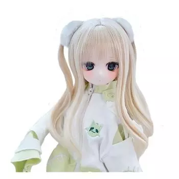 Heat resistant wig for dolls ST196 Comes with fluffy hair accessories long hair gold 1/3 doll compatible wig wig only