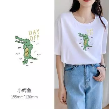Heat Transfer Sticker Clothes Pattern Heat Transfer Cloth Sticker Men S And Women S Pants Decal Children S T-Shirt Clothing Printing Decorative 1#