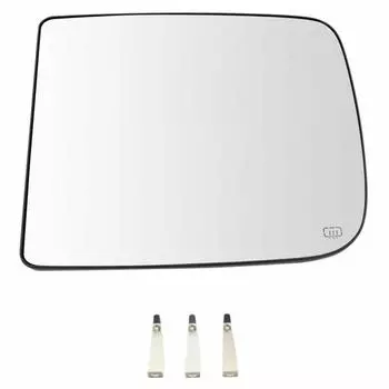 Heated rear view mirror, top, driver s, left lh for dodge ram pickup truck